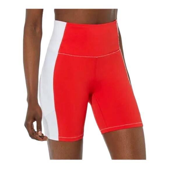 Solid & Striped sport womens xs sloiel high wasted shorts biker gym lulu new ath - Picture 1 of 10